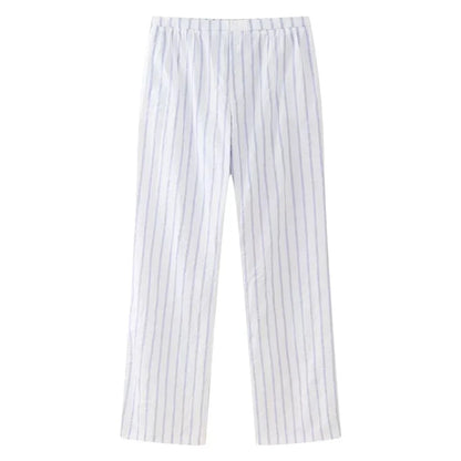Lunora Zomerset: Gestreepte Top en Hoge Taille Broek