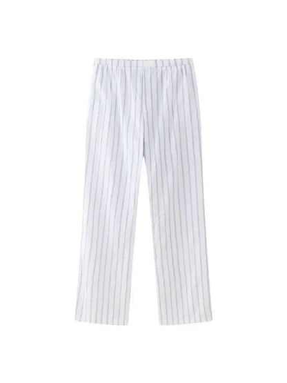 Lunora Zomerset: Gestreepte Top en Hoge Taille Broek