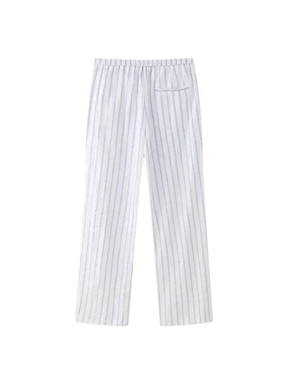 Lunora Zomerset: Gestreepte Top en Hoge Taille Broek