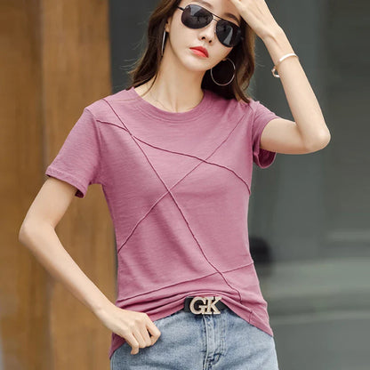 Zomer Slimme Bamboe T-Shirts voor Vrouwen
