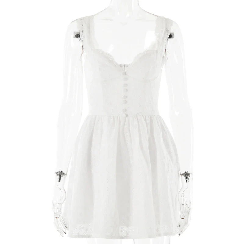 Aperabant Sexy Baljurk met Diepe V-hals en Kanten Rand