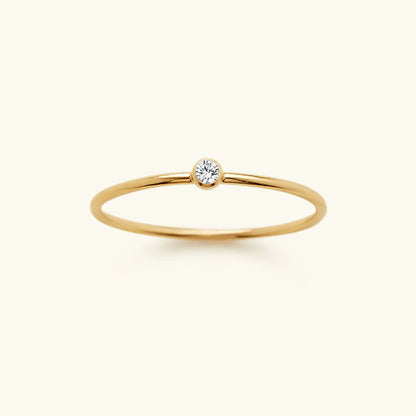 Geboortesteen Ring Zirkonia Celestia