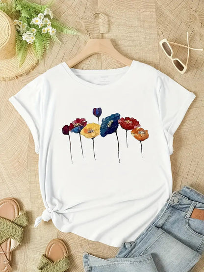 Arianna | Ademend shirt met bloemenprint