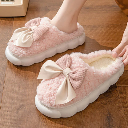 Arianna | Winterpantoffels met strik