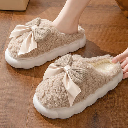 Arianna | Winterpantoffels met strik