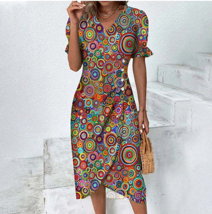 Zomerjurk Elegante Vrouwelijke Jurk met Tijdloos Design