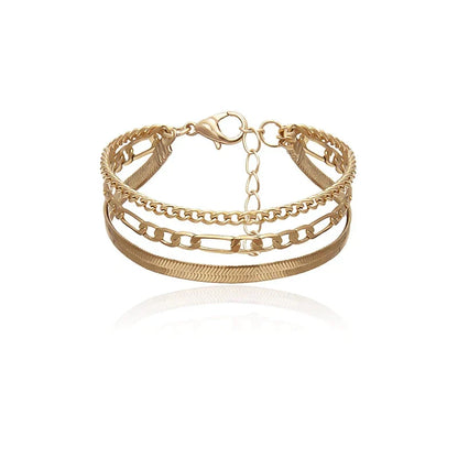 Armband Set 3-delig Zilver Ketting