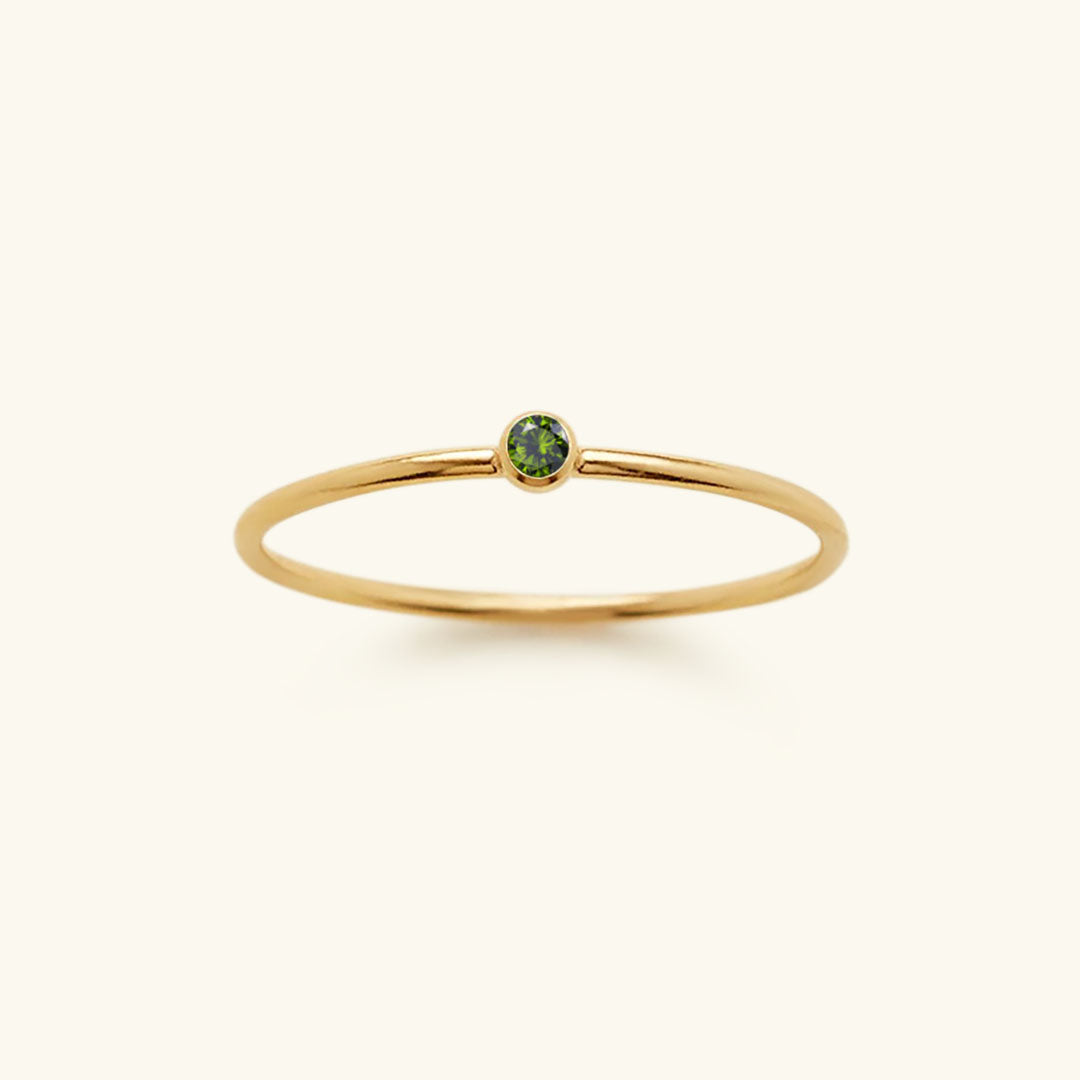 Geboortesteen Ring Zirkonia Celestia