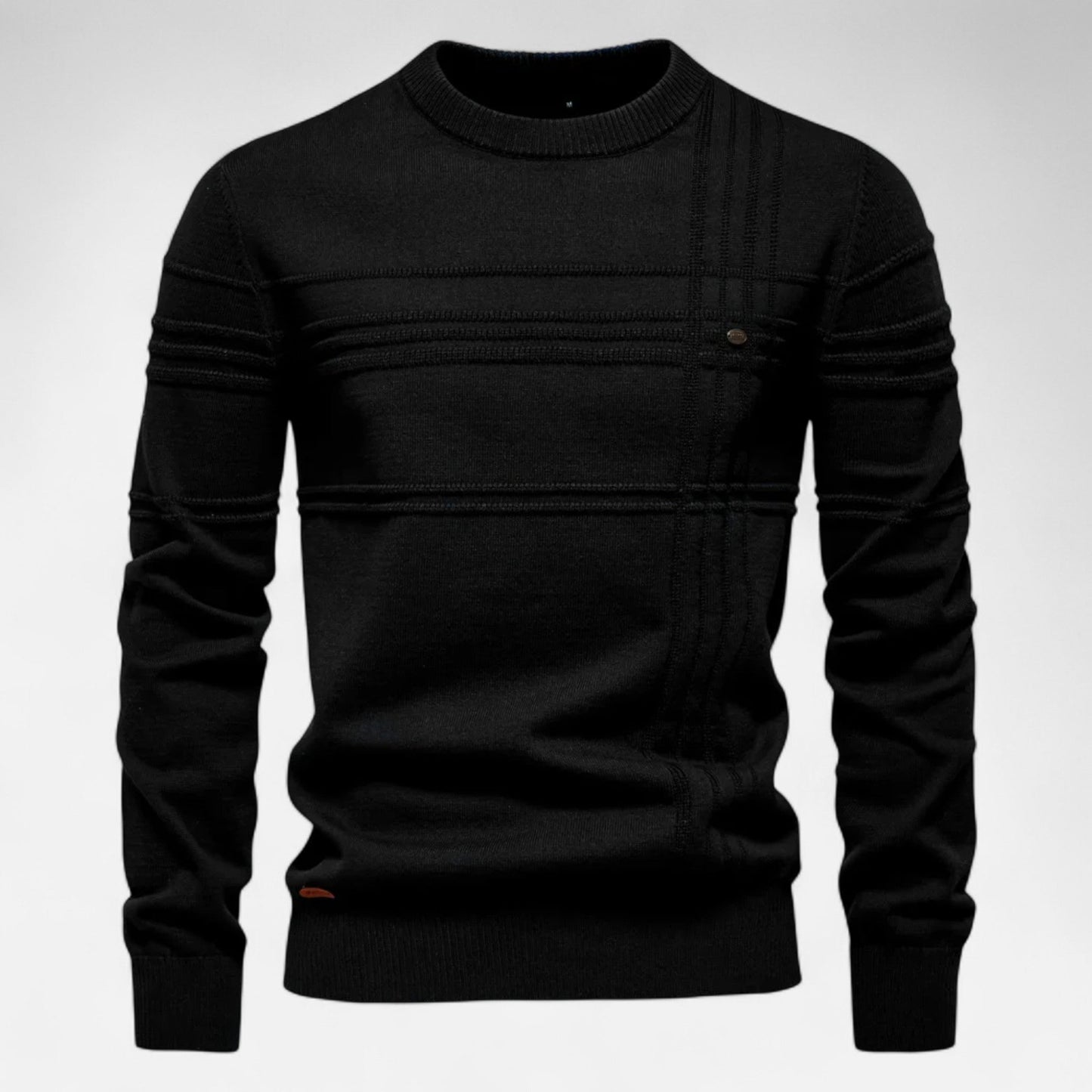 Aurelio | Heren Sweater Zwart – Zacht, Ademend & Tijdloos 7