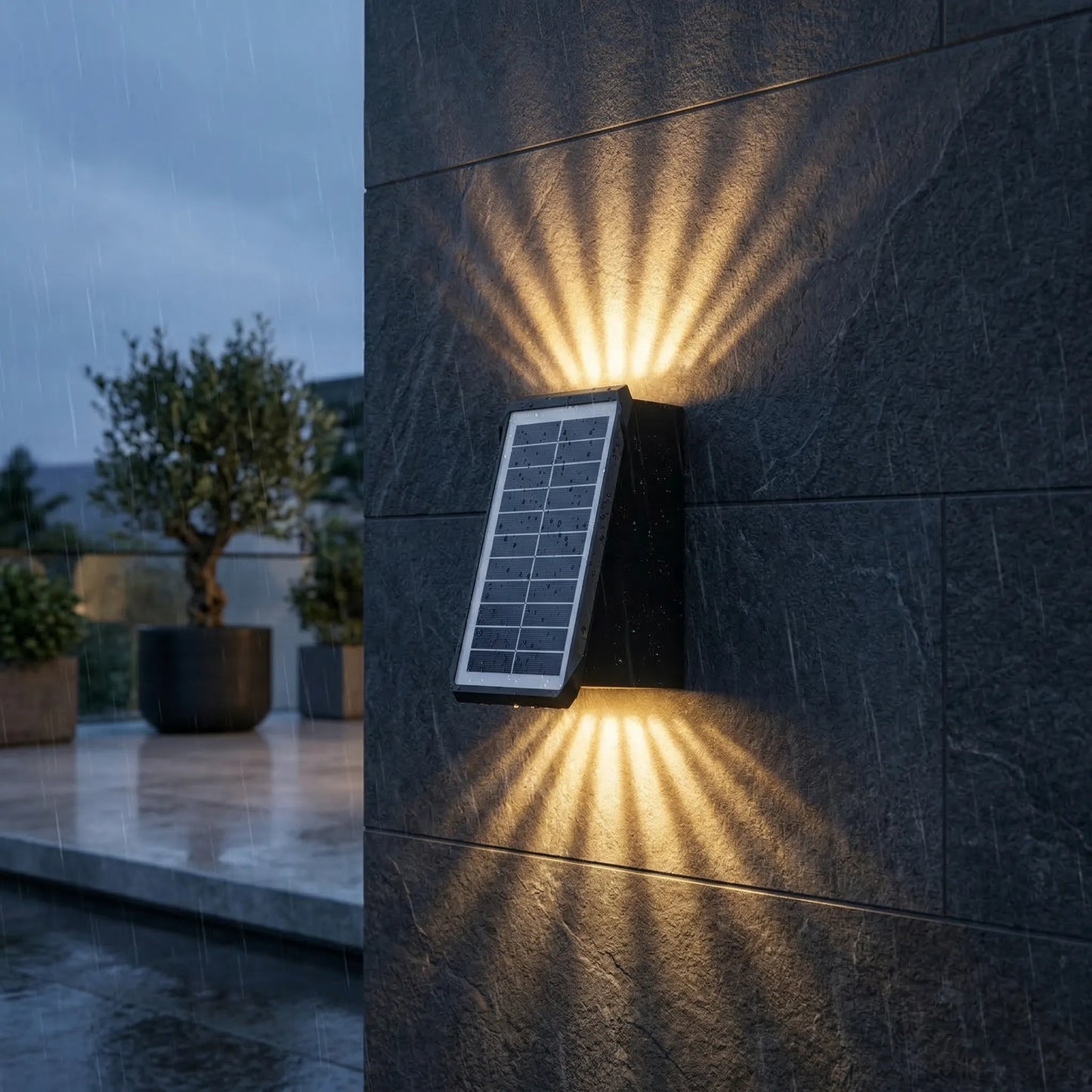 Solarlamp Wandmodel Met Zonnepaneel