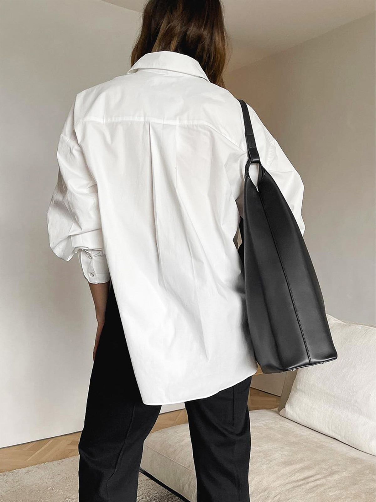 Damesblouse Oversized Klassiek Elegante Stijl