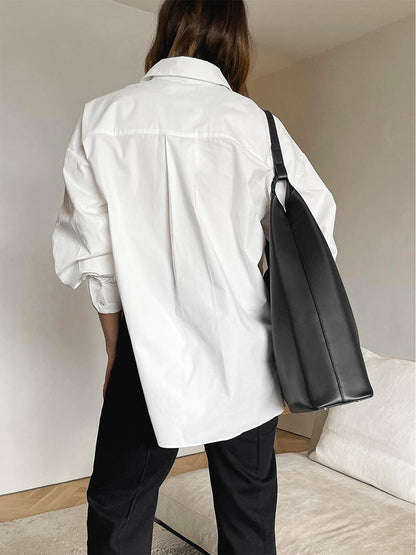 Damesblouse Oversized Klassiek Elegante Stijl