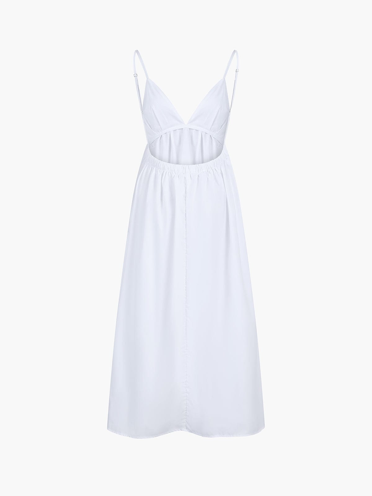Maxi Jurk Zomer Elegant Rugloos Met Cut-Out