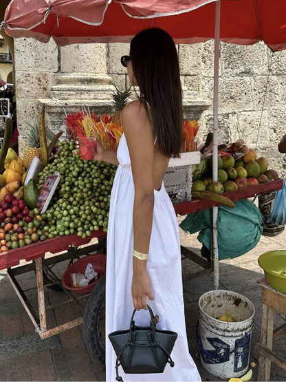 Maxi-jurk Zomerjurk Rugloos Elegant Cut-Out