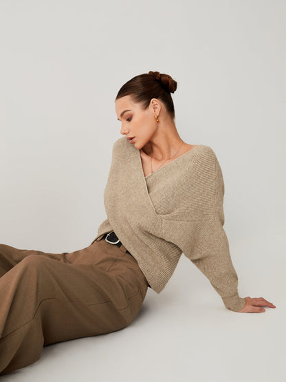 Dames Oversized Trui Sienna Bruin
