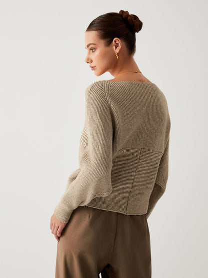 Dames Oversized Trui Sienna Bruin