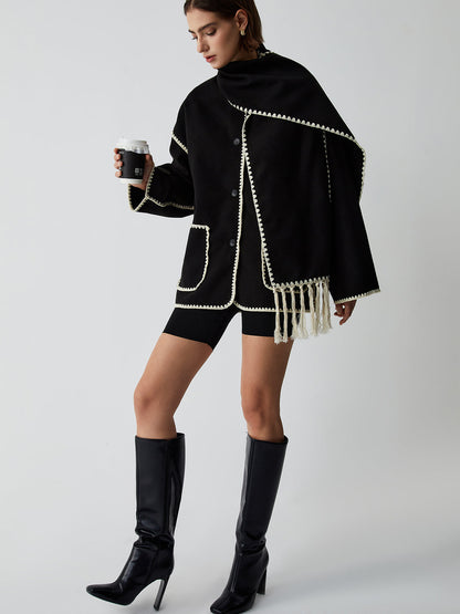 Amella | Maglione elegante con sciarpa abbinata