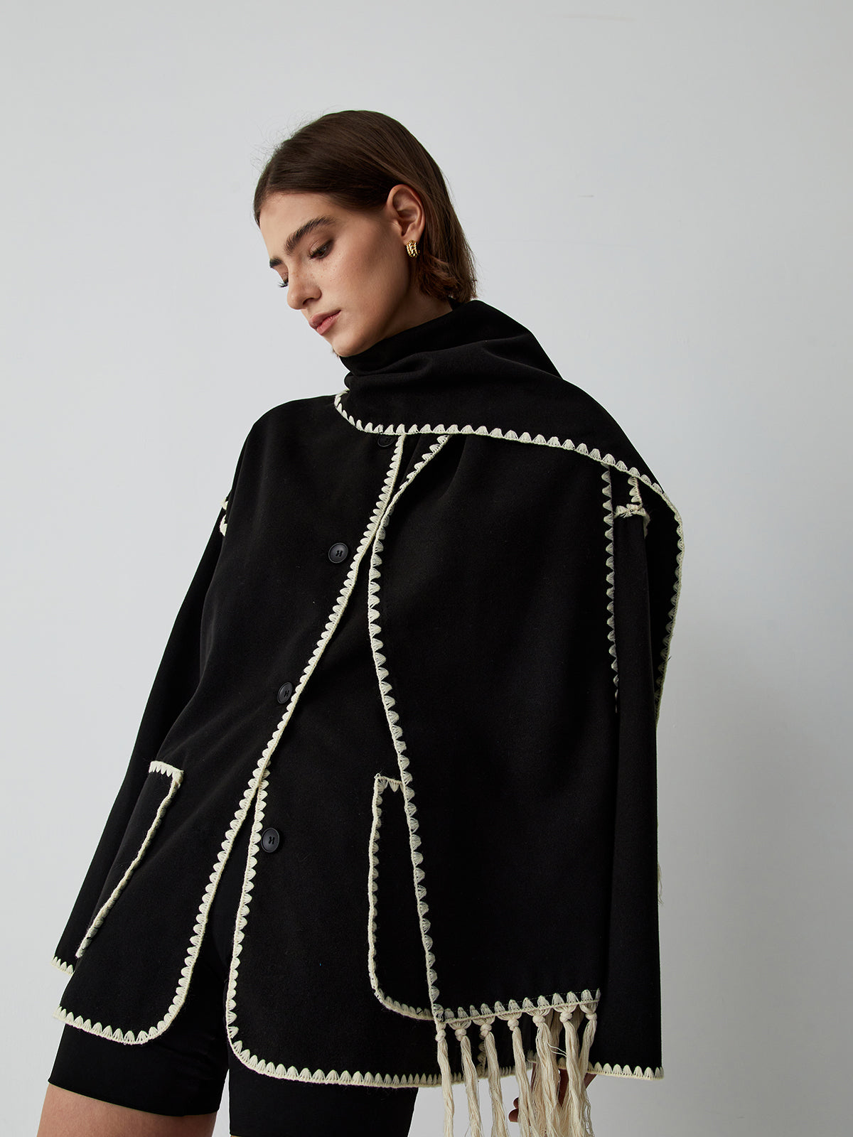 Amella | Maglione elegante con sciarpa abbinata