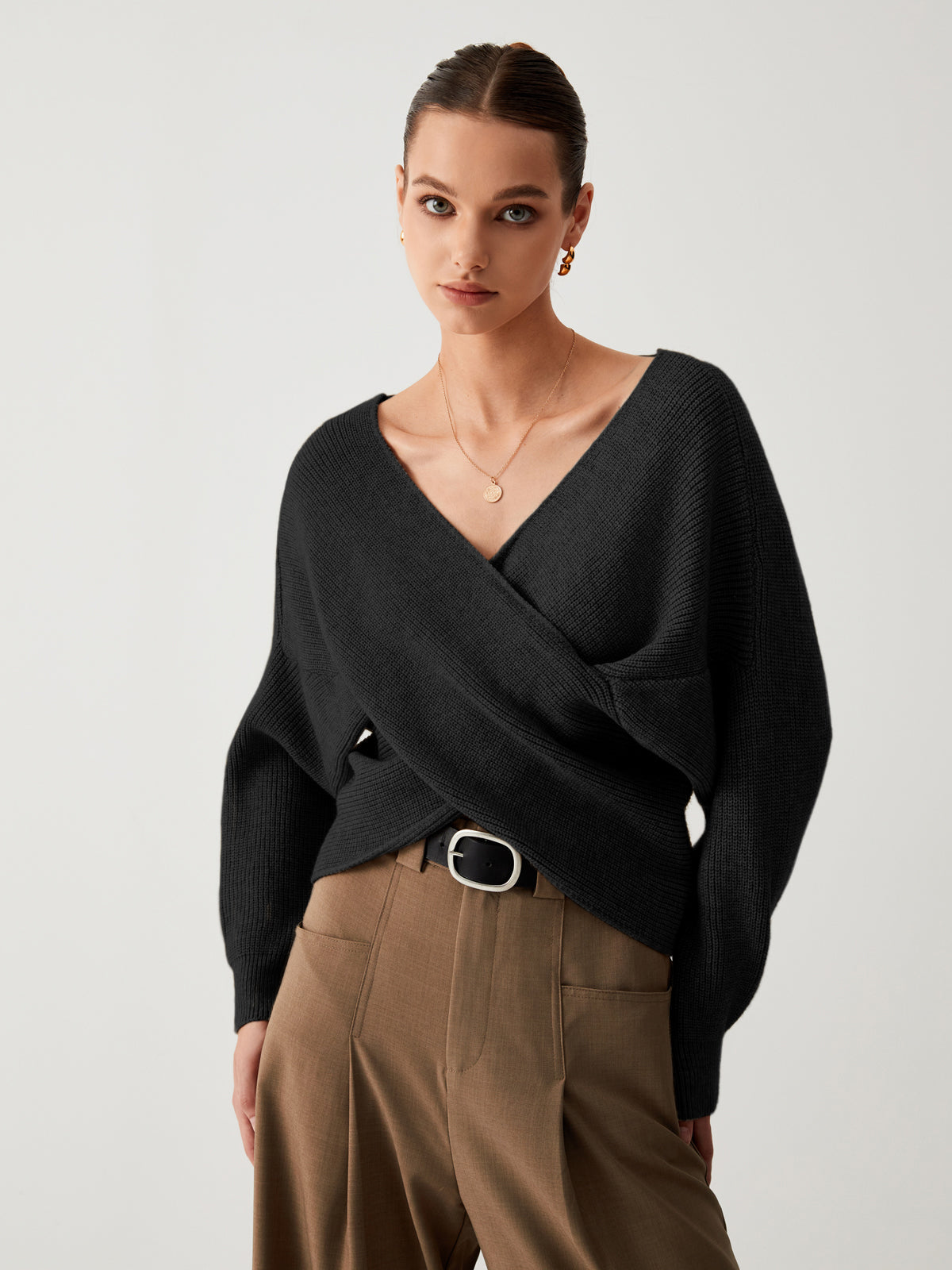 Dames Oversized Trui Sienna Bruin