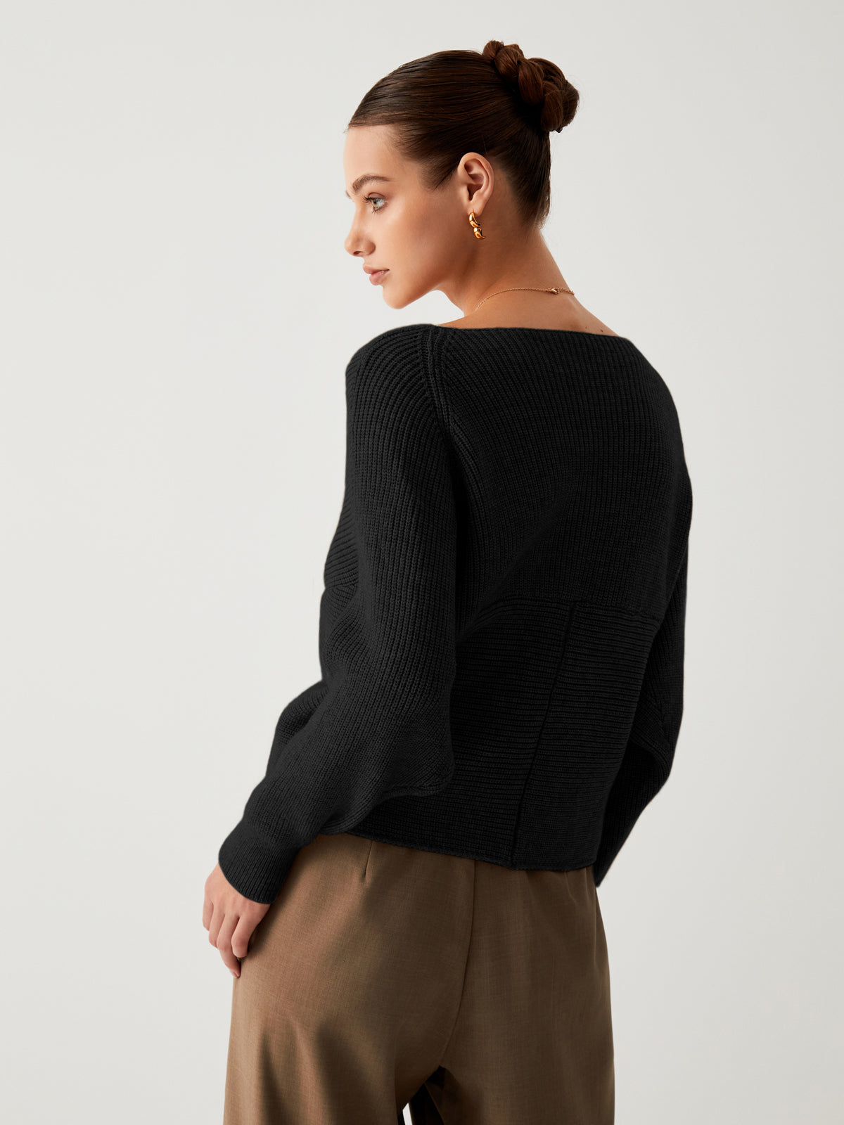 Dames Oversized Trui Sienna Bruin