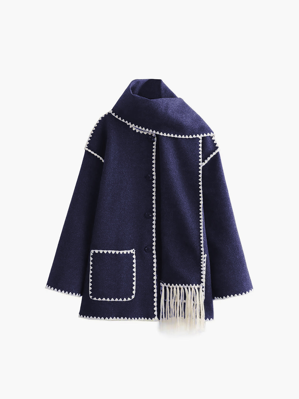 Amella | Maglione elegante con sciarpa abbinata