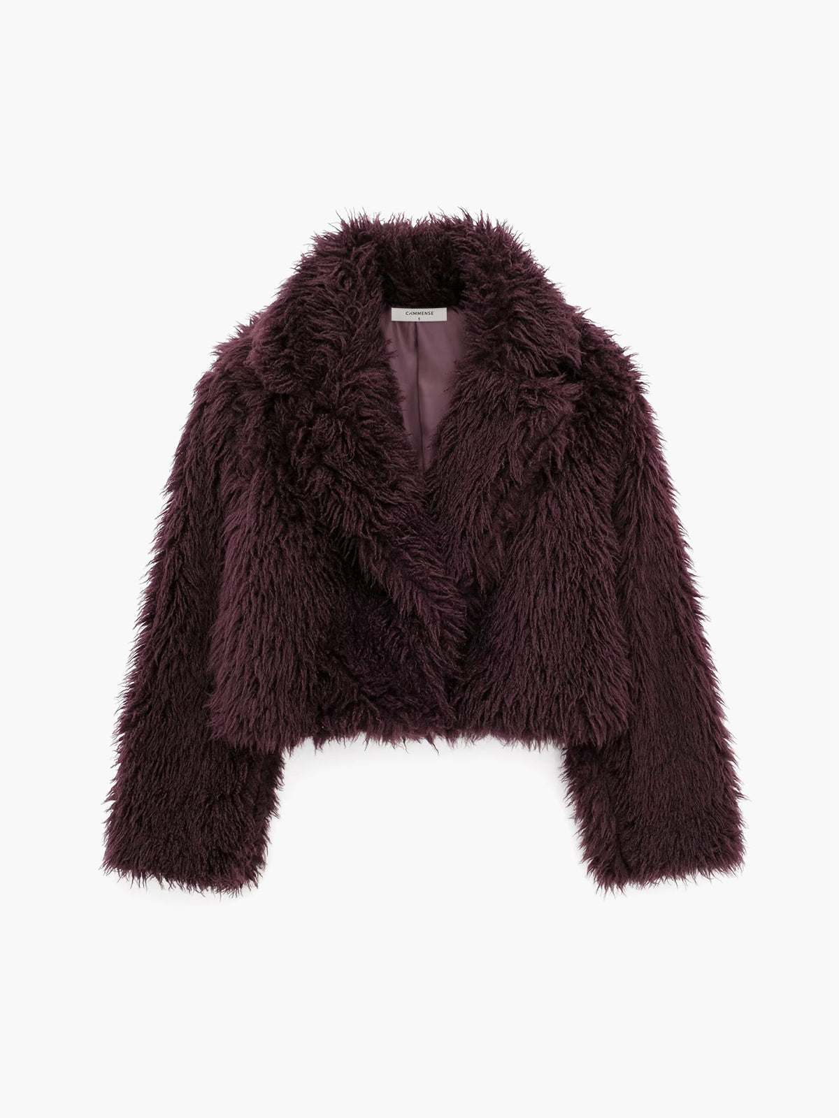 Korte Imitatiebont Jas Pluizig Warm voor Vrouw