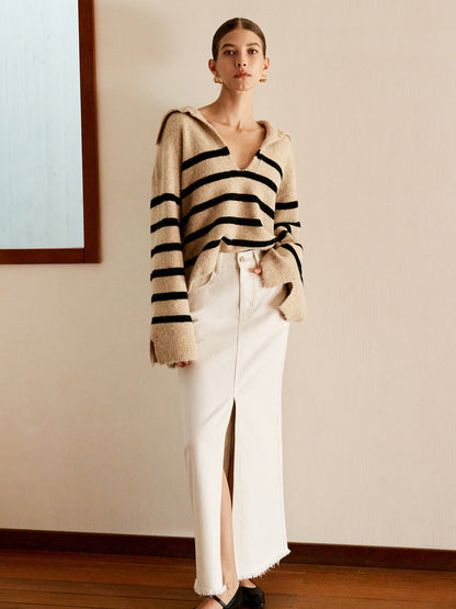 Enrica | Maglione oversize a righe