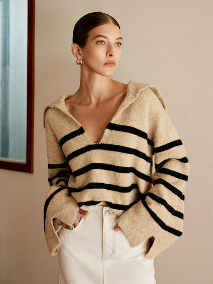 Dames Trui Oversized Streepjes Celina