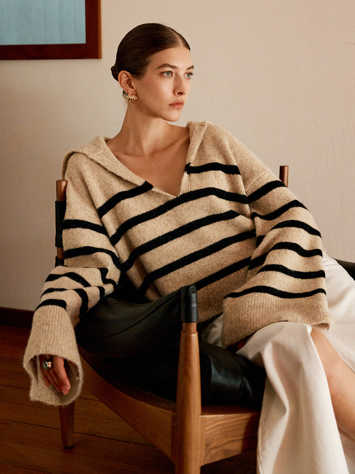 Dames Trui Oversized Streepjes Celina - Mode Vibes