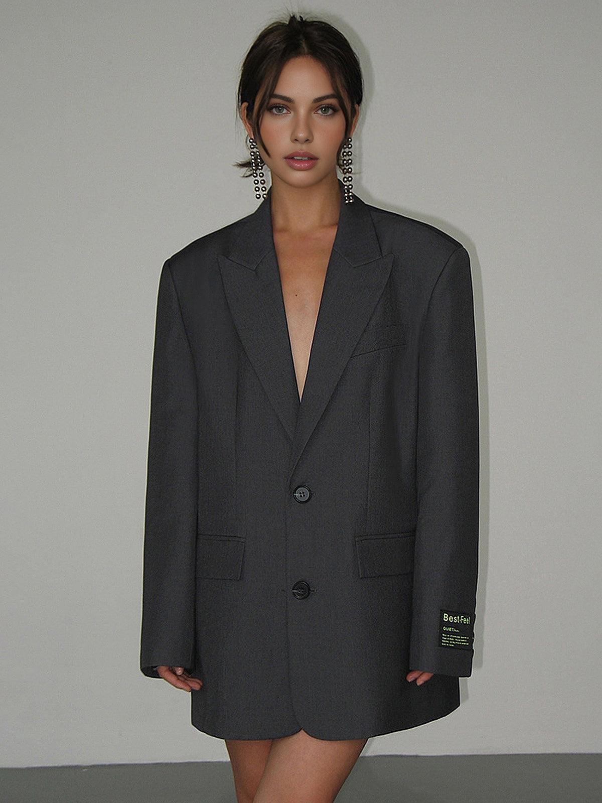 Oversized Blazer Klassieke Stijl voor Dames