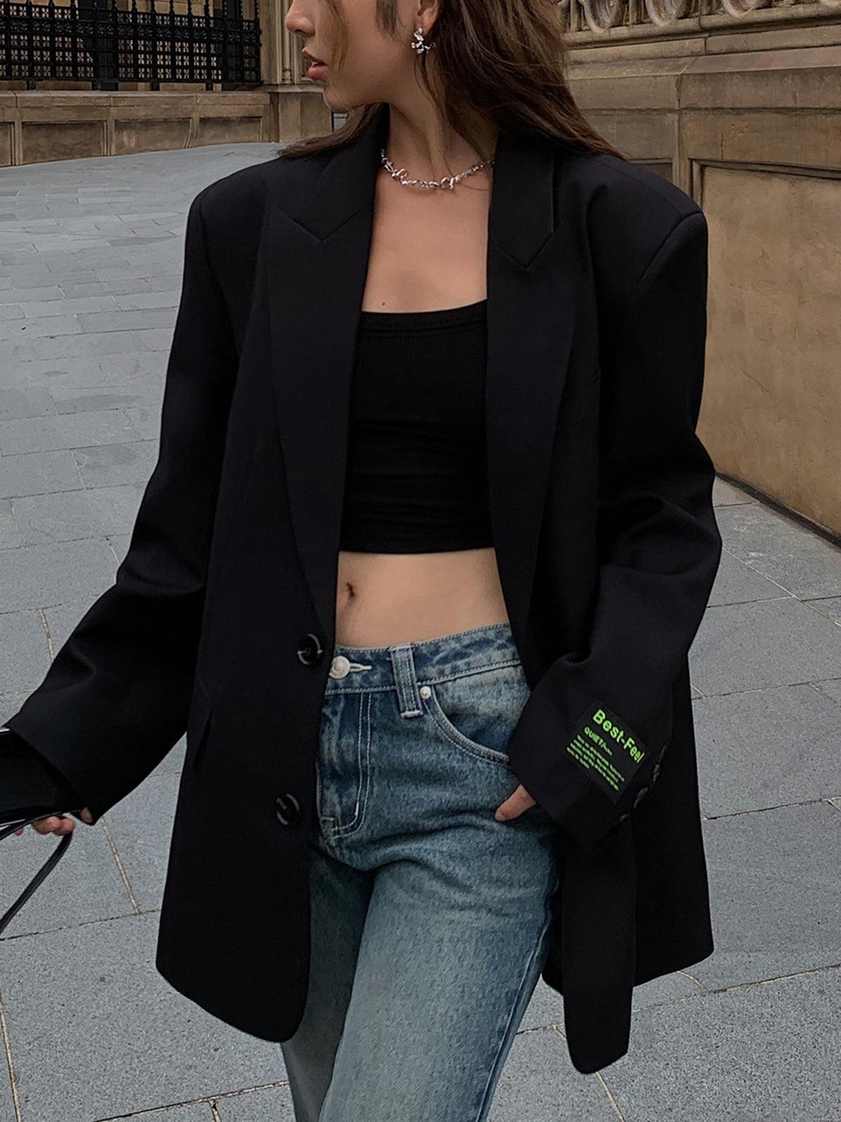 Oversized Blazer Klassieke Stijl voor Dames
