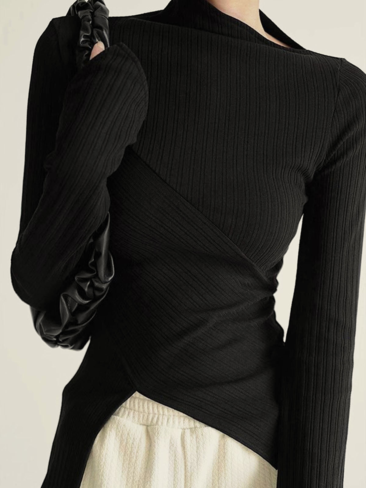 Dames Trui Asymmetrisch Snit Modieus Design