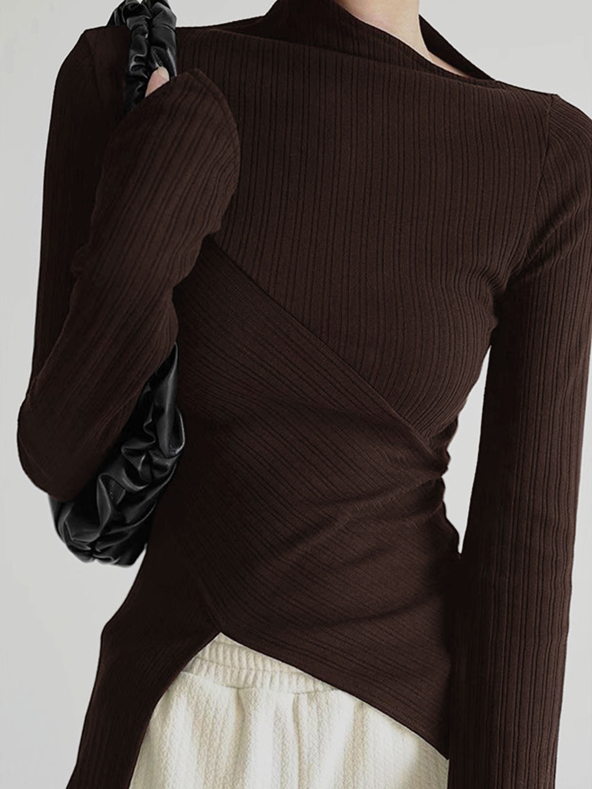 Dames Trui Asymmetrisch Snit Modieus Design