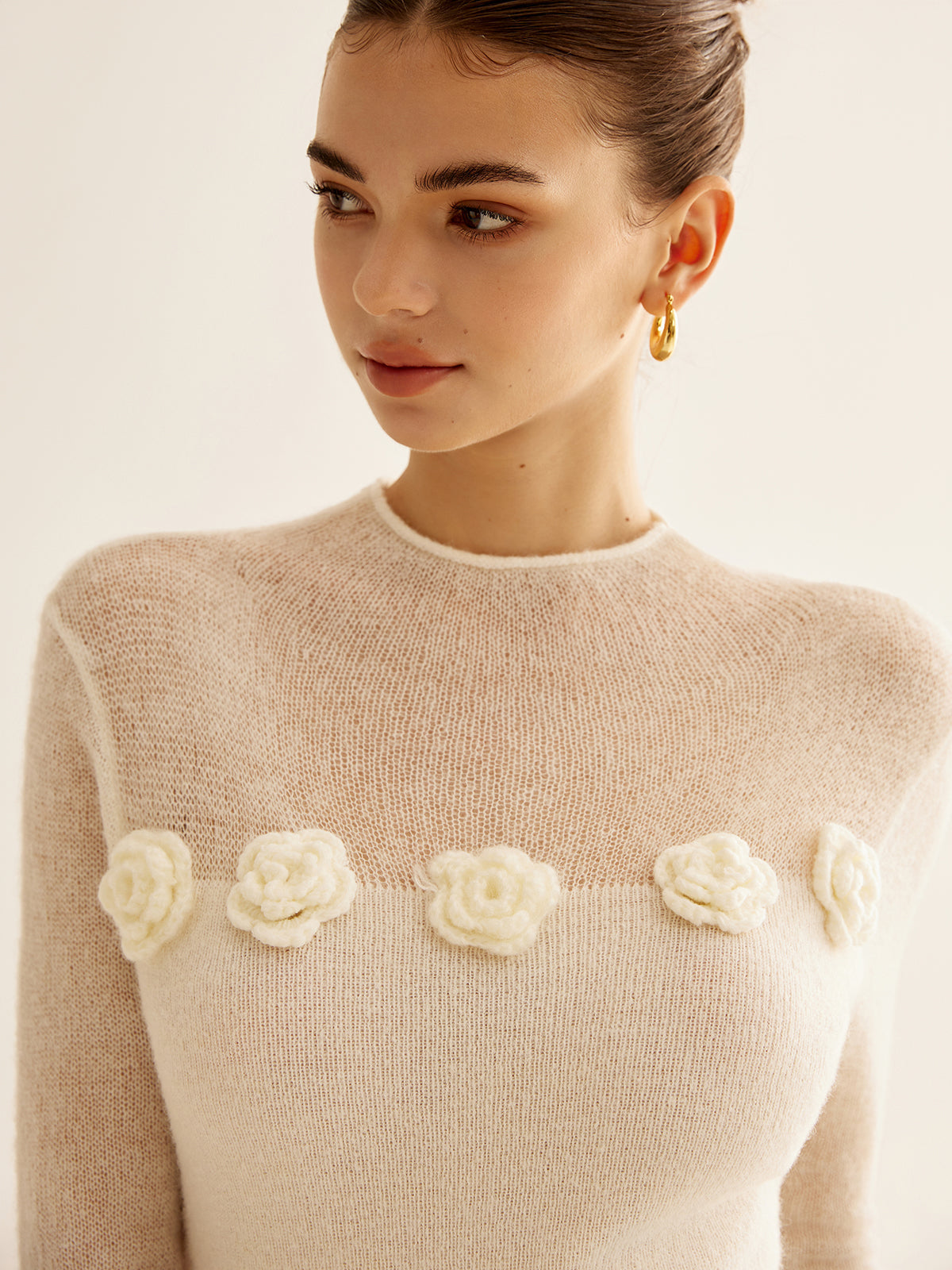 Witte Dames Sweater Zacht en Stijlvol