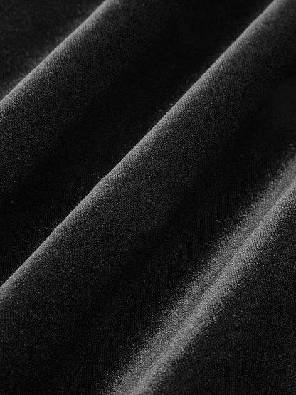 Fluwelen Minijurk Diepe Rug Decolleté Grote Strik
