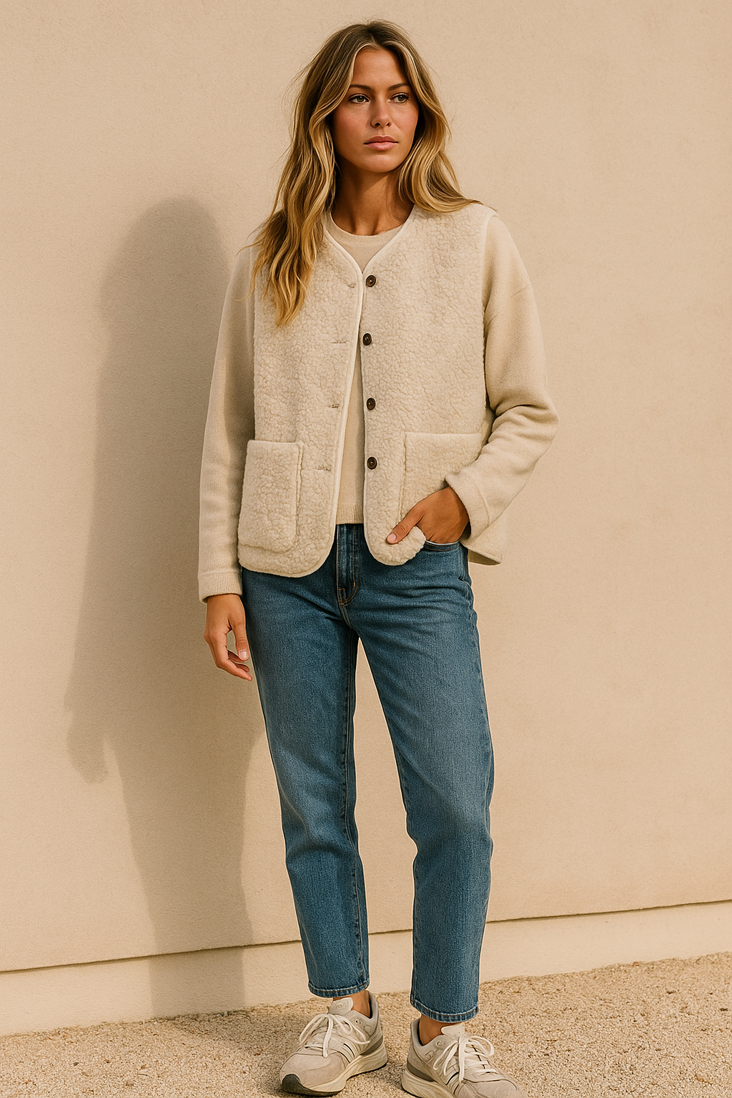 Dames Teddy Bodywarmer Zachte Gilet Trendy Basic - Mode Vibes