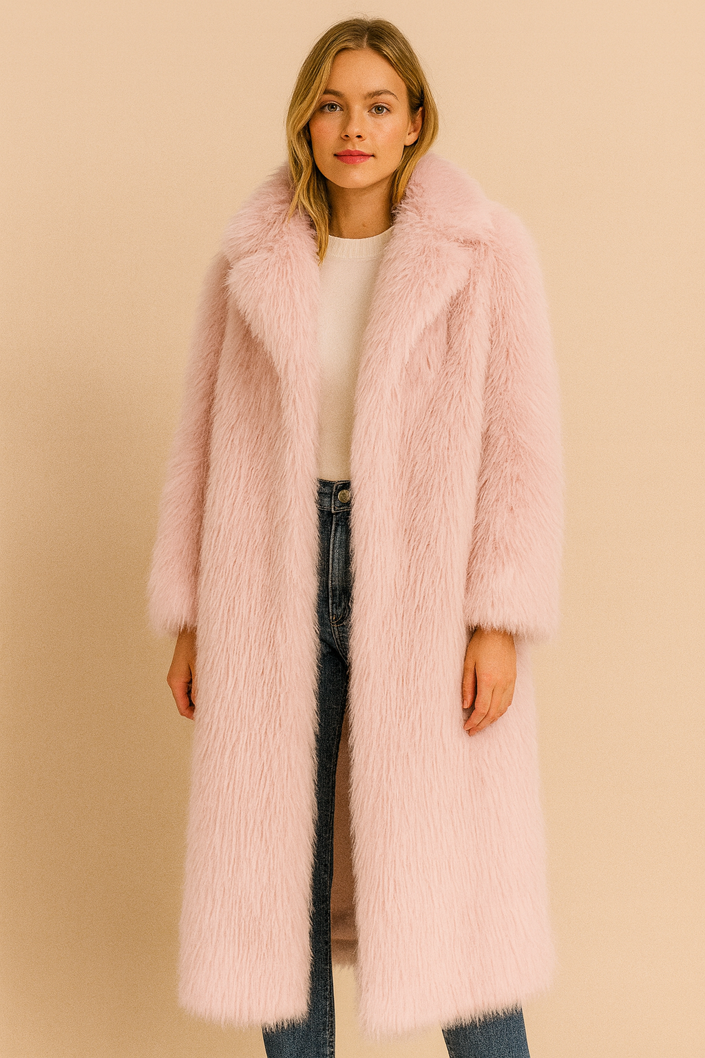 Dames Faux Fur Jas Trendy Elegante Stijlvolle Coat - Mode Vibes