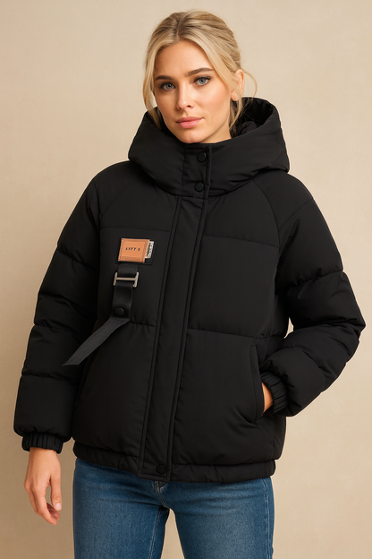 Dames Waterdichte Winterjas Warm Gewatteerd met Capuchon - Mode Vibes