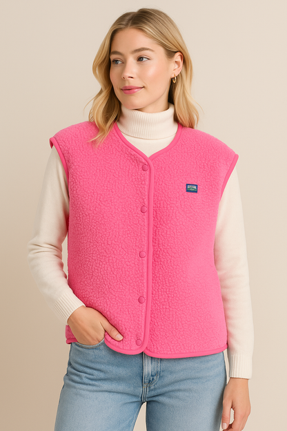 Dames Fleece Vest Mouwloos Warm voor Buiten