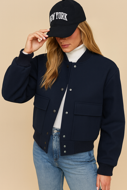 Dames Bomberjas Elegante Stedelijke Stijl