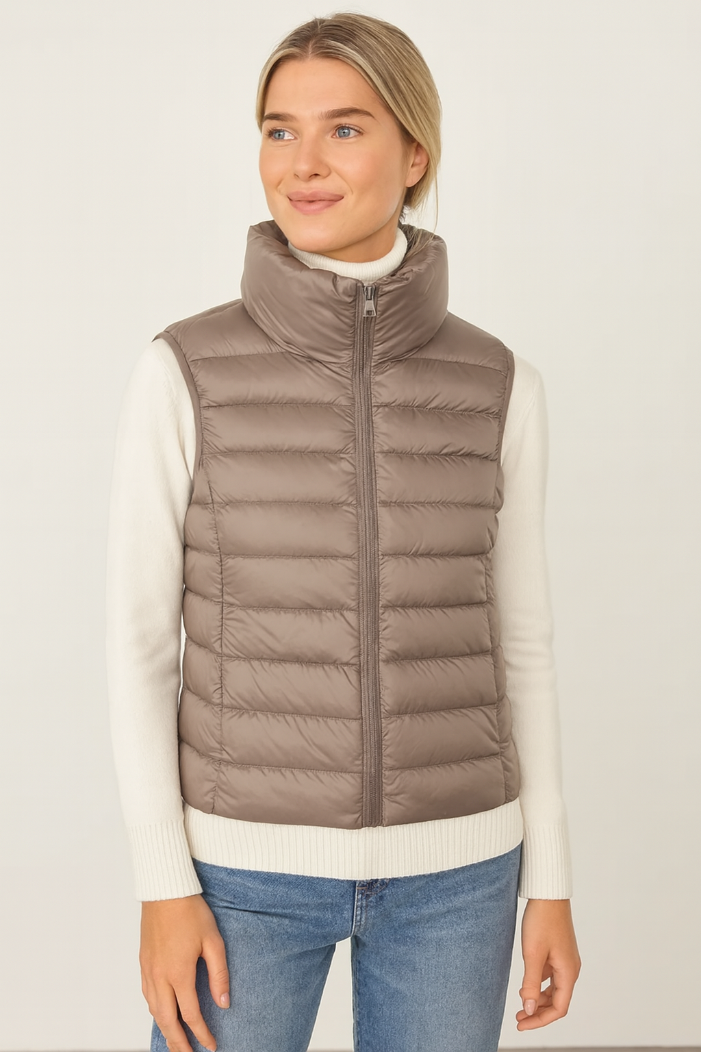Dames Bodywarmer Lichtgewicht Gewatteerd Warme Vest - Mode Vibes