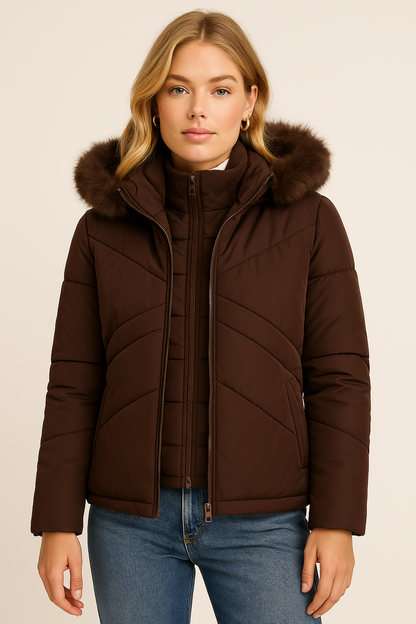 Dames Winterjas 2-in-1 met Uitneembaar Bodywarmer en Capuchon - Mode Vibes