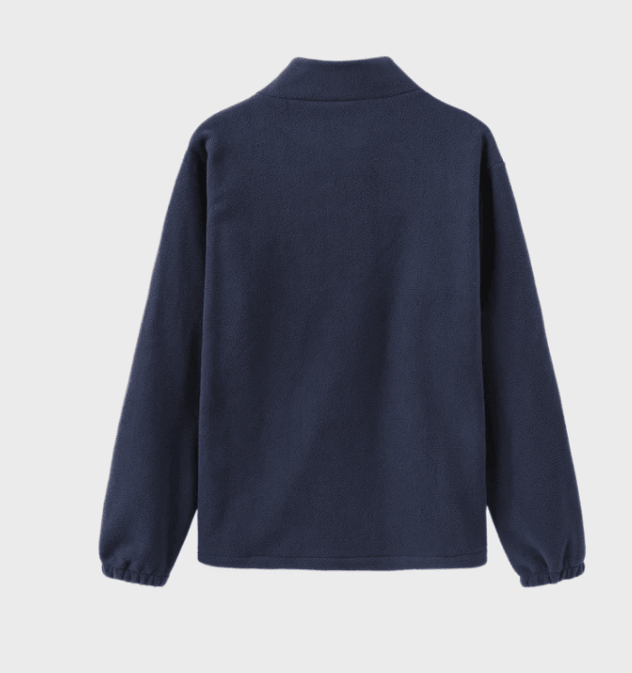 Heren Fleece Trui met Ritskraag Warm en Klassiek