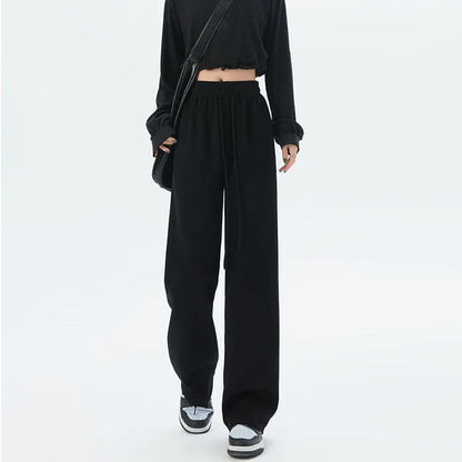 Retro Joggingbroek Vintage Stijlvol Zwart Wit