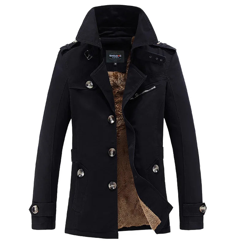 Trenchcoat Warm Michiel Winterjas voor Mannen