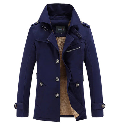 Trenchcoat Warm Michiel Winterjas voor Mannen