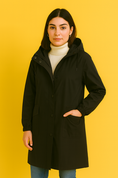 Dames Windjack Capuchon Waterproof Sportief
