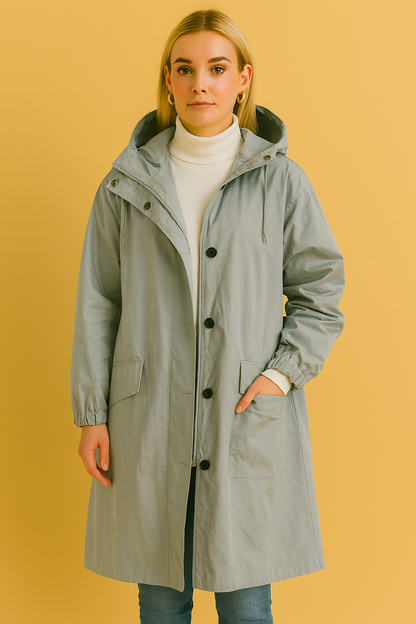 Dames Windjack Capuchon Waterproof Sportief