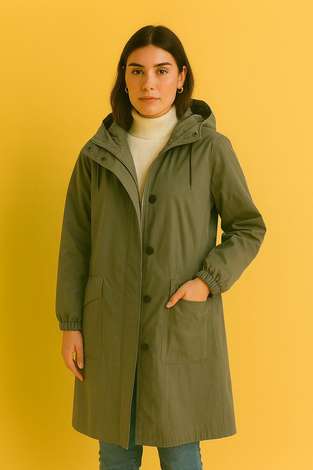 Dames Windjack Capuchon Waterproof Sportief