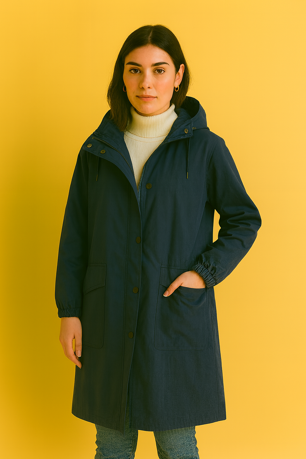 Dames Windjack Capuchon Waterproof Sportief